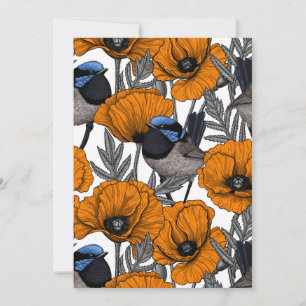 Fleurs et fleurs de pavot orangé 2