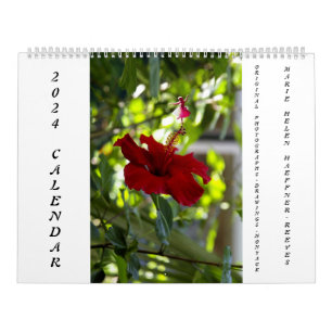 FLEURS ET FLEURS D'OMBRE 2024 CALENDRIER