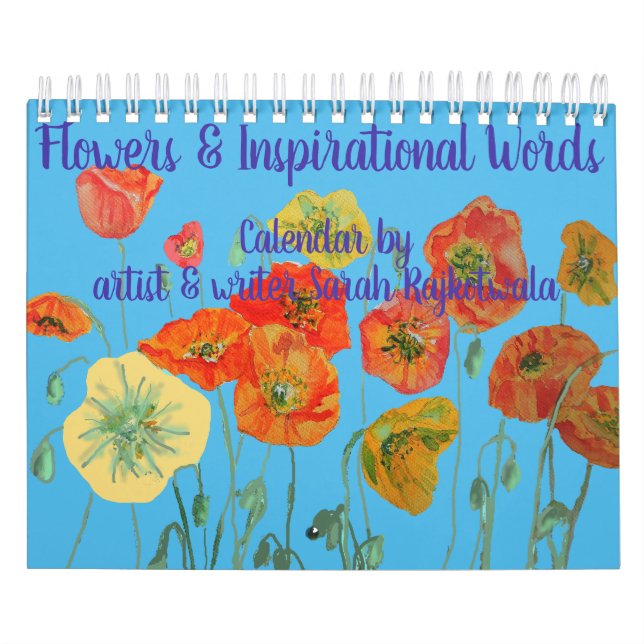 Fleurs et mots inspirants Calendrier Art (Protection)