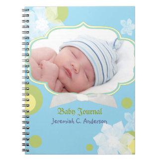 Fleurs et nouveau journal de photo de bébé de bébé