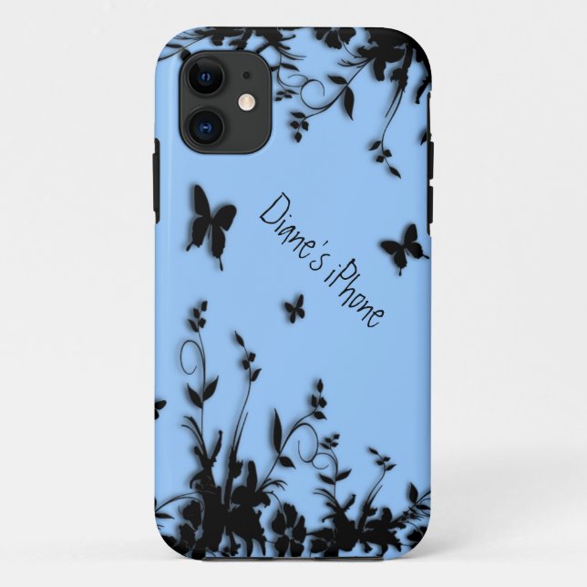 Fleurs et papillons iPhone 5 Coque (Dos)