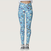 Fleurs et papillons leggings