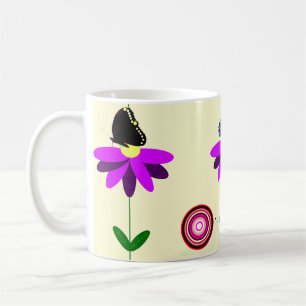 Fleurs et papillons Mug