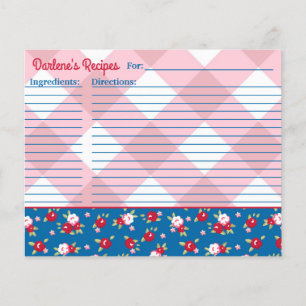 Fleurs et Rayures de Style Shabby Chic Personnalis