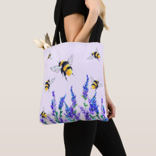 Fleurs et Sacs fourre-tout d'abeilles Printemps