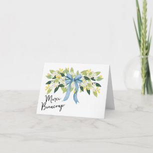 Fleurs et un Ruban Côtier Merci