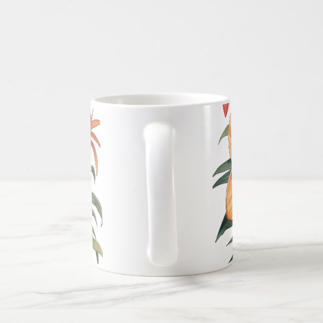 Fleurs Exotiques – Bouquet Tropical Mug (Poignée)