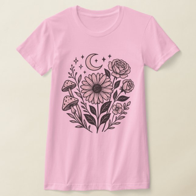 Fleurs Femmes Bella+Canvas T-shirt Slim Fit (Poser)