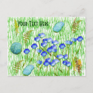 Fleurs Ferns Peinture Carte postale personnalisabl