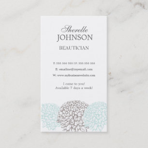 Fleurs florales modernes Cartes Beauticiennes neut