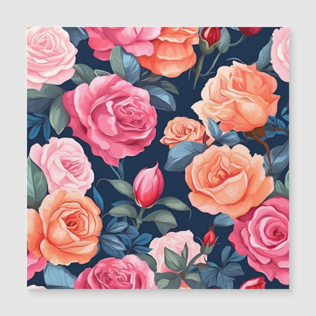 Fleurs florales roses Motif-80037 (Devant)
