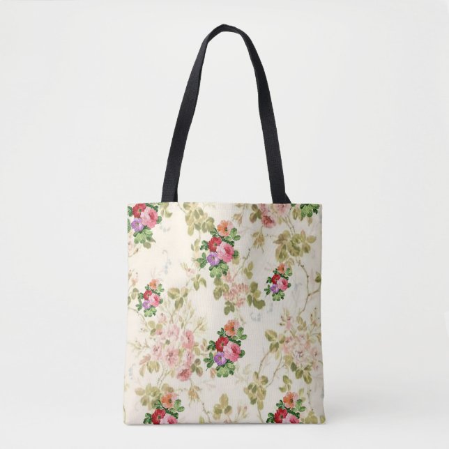 Fleurs florales sacs fourre-tout (Devant)