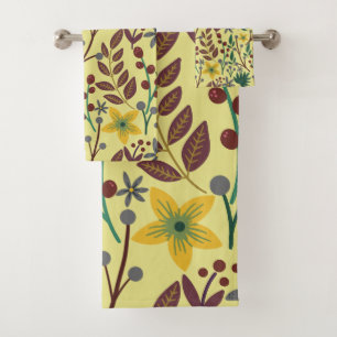 Fleurs florales sans coutures motifs, feuilles, br