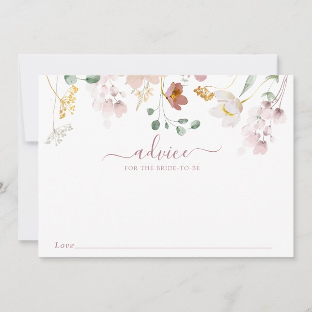 Fleurs florissantes Carte conseil bébé (Devant)