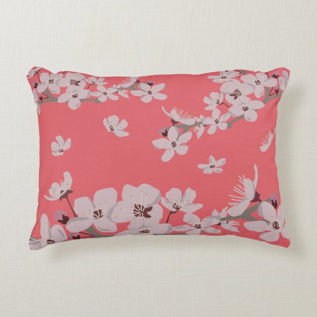 Fleurs flottantes de cerisier Coussin d'accentuati (Devant)