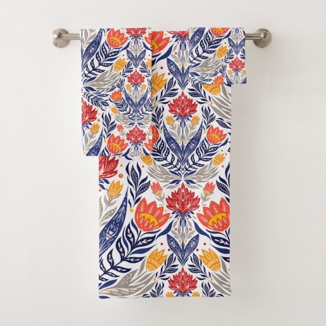 Fleurs folkloriques motif (En situation)