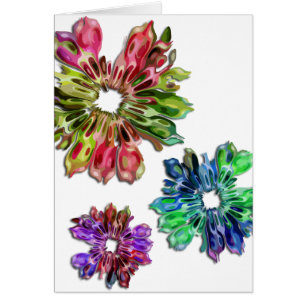 Fleurs fractales abstraites 2D