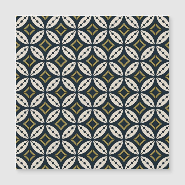 Fleurs géométriques sans couture : motif coloré. (Devant)