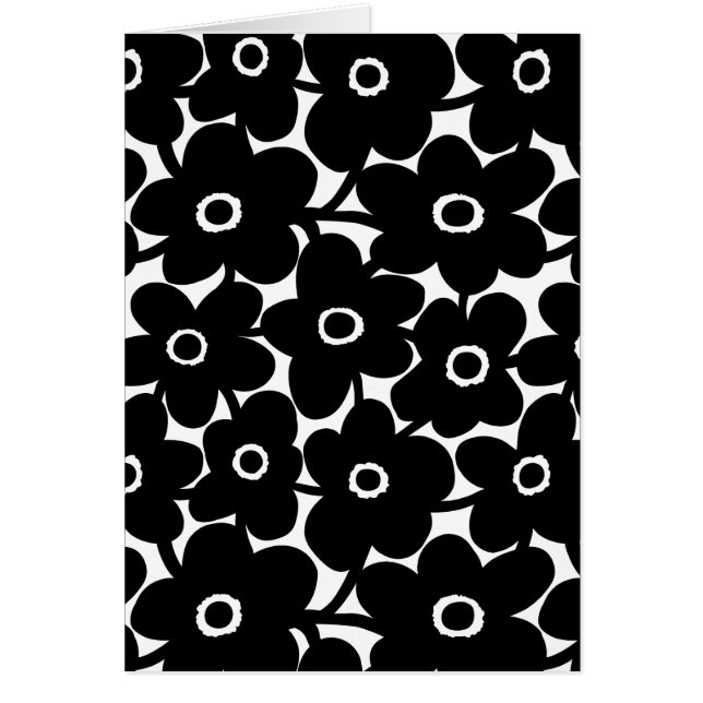 Fleurs Gras - Noir et Blanc (Devant)