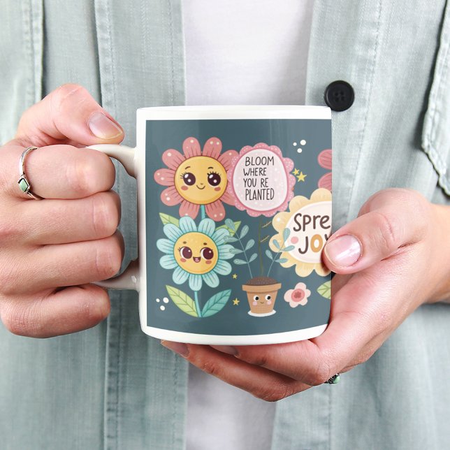 Fleurs inspirées : Mug de jardin motivationnel (Inspired Blooms: Motivational Garden Mug)