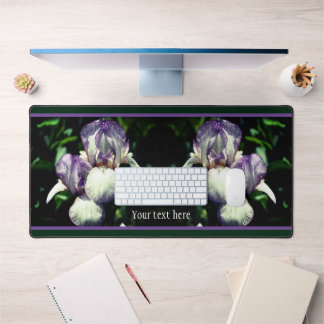 Fleurs Iris Portées En Violet Et Blanc Personnalis
