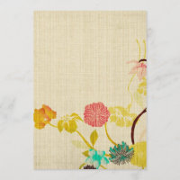 Fleurs japonaises vintage Invitation