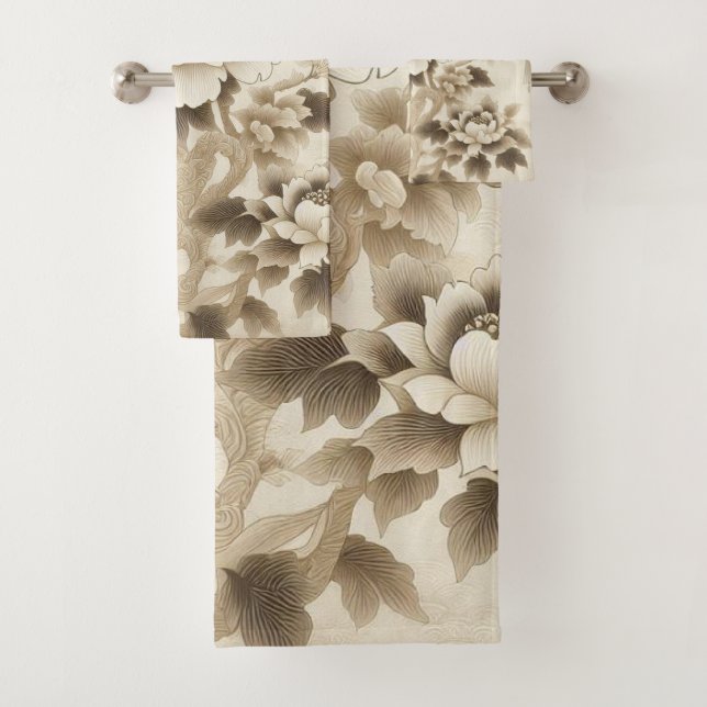 Fleurs Jardin 10 Serviettes de bain (En situation)