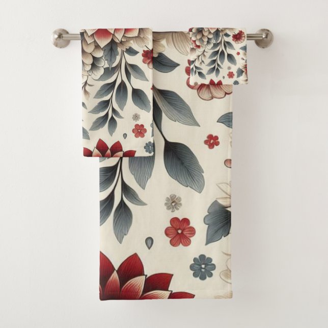 Fleurs Jardin 30 Serviettes de bain (En situation)