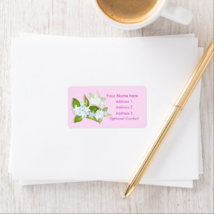 Fleurs Jasmin Étiquettes de adresse personnalisabl
