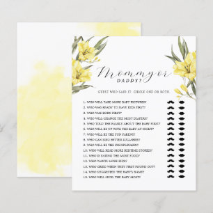 Fleurs Jaunes de verdure Jeu maman ou papa