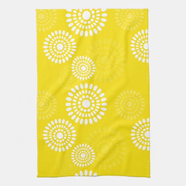 Fleurs jaunes d'été Serviette (Vertical)