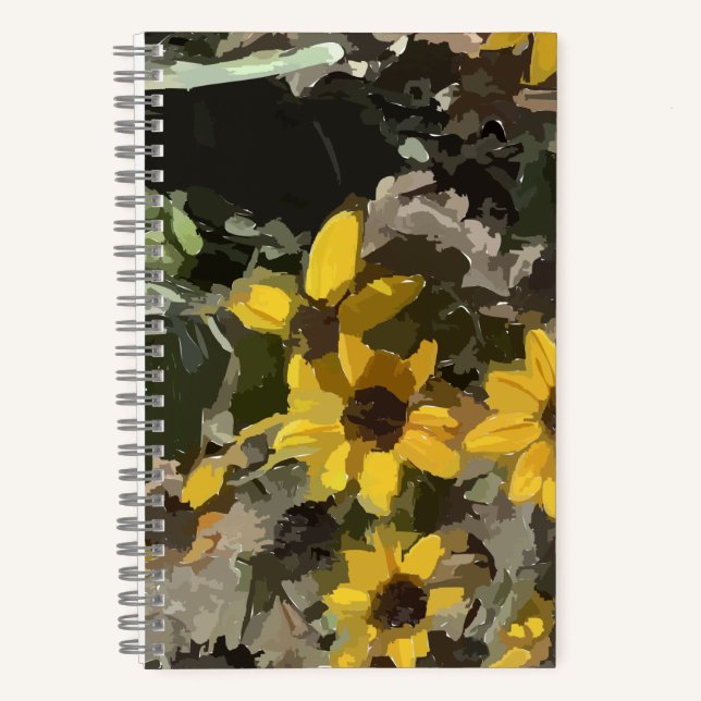Fleurs Jaunes du désert du Carnet spiral (Recto)
