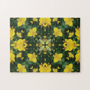 Fleurs Jaunes Motif créatif Puzzle