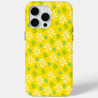 Fleurs Jaunes Motif iPhone 15 Pro Max Coque