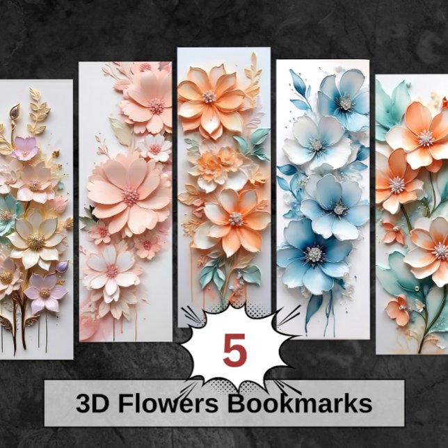 Fleurs Jolis 3D Floral do-it-yourself Signet C (Créateur téléchargé)