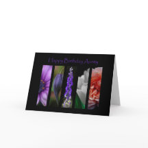 Fleurs Joyeuse Carte de la tante Anniversaire