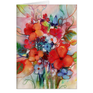 Fleurs joyeuses ・ Michelle Abrams - carte
