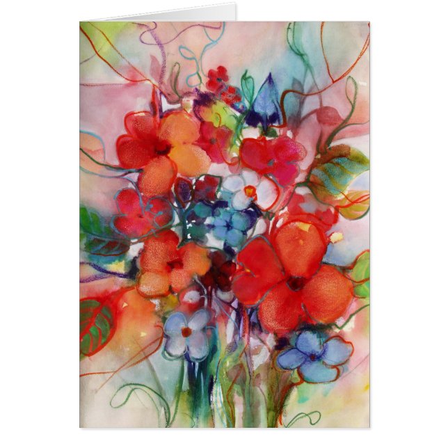 Fleurs joyeuses ・ Michelle Abrams - carte (Devant)
