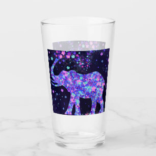 Fleurs joyeuses Verre éléphant