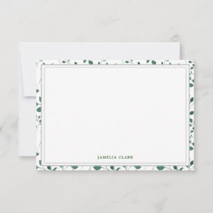 Fleurs légères Carte de correspondance simple