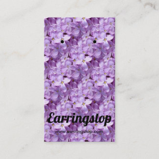 Fleurs Lilacs Violettes Portant Des Cartes