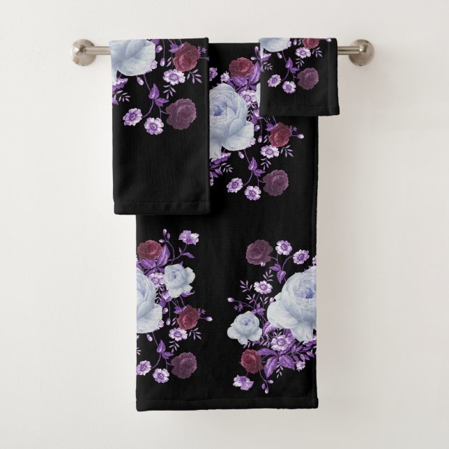 FLEURS LILAS, FOND NOIR (En situation)