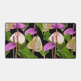 Fleurs lustrées rose anthurium.