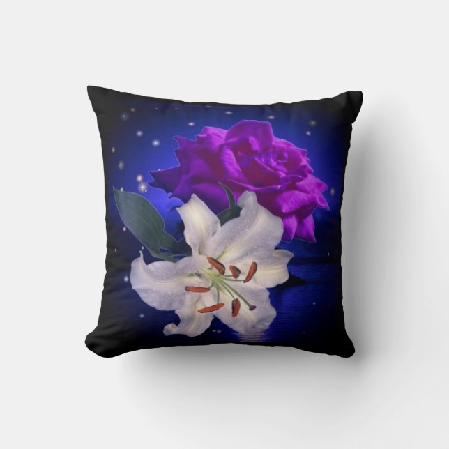 Fleurs magiques Coussin Mojo américain (Recto)