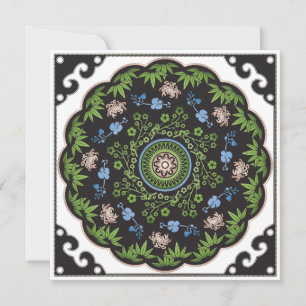 Fleurs Mah Jongg/Carte Plat Un Point