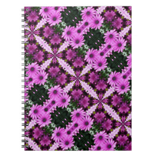 Fleurs marguerites violettes Carnet d'art Abstrait