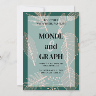 Fleurs Mariage Invitations Art