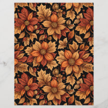 Fleurs Marron d'Automne