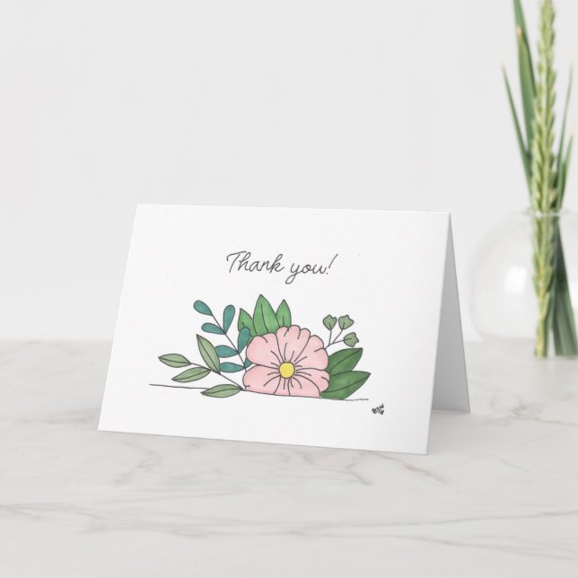 Fleurs Merci 7 cartes (Devant)