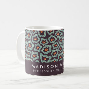 Fleurs modernes minimes café Mug